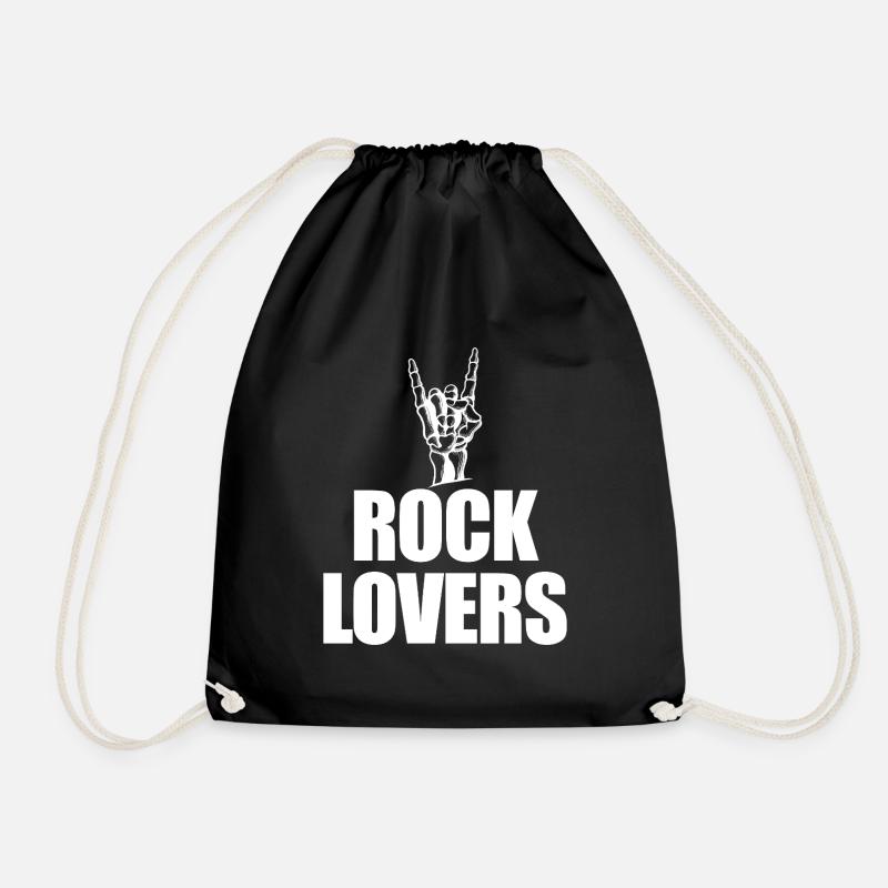 Rock Lovers Handzeichen - Turnbeutel - Schwarz