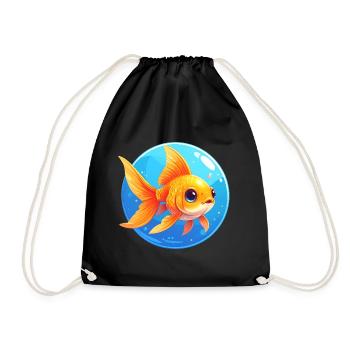 Poisson rouge - Sac de sport léger - noir - Devant