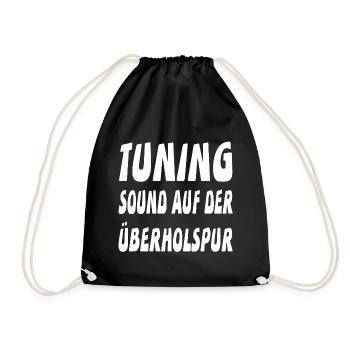 Tuning - Turnbeutel - Schwarz - Vorne