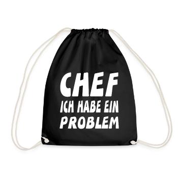 Chef - Turnbeutel - Schwarz - Vorne