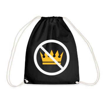 No Kings! (Protest Sign / NEG 2C) - Drawstring Bag - black - Front