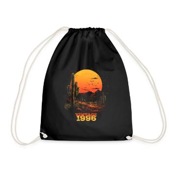 Vintage 1996 - Turnbeutel - Schwarz - Vorne