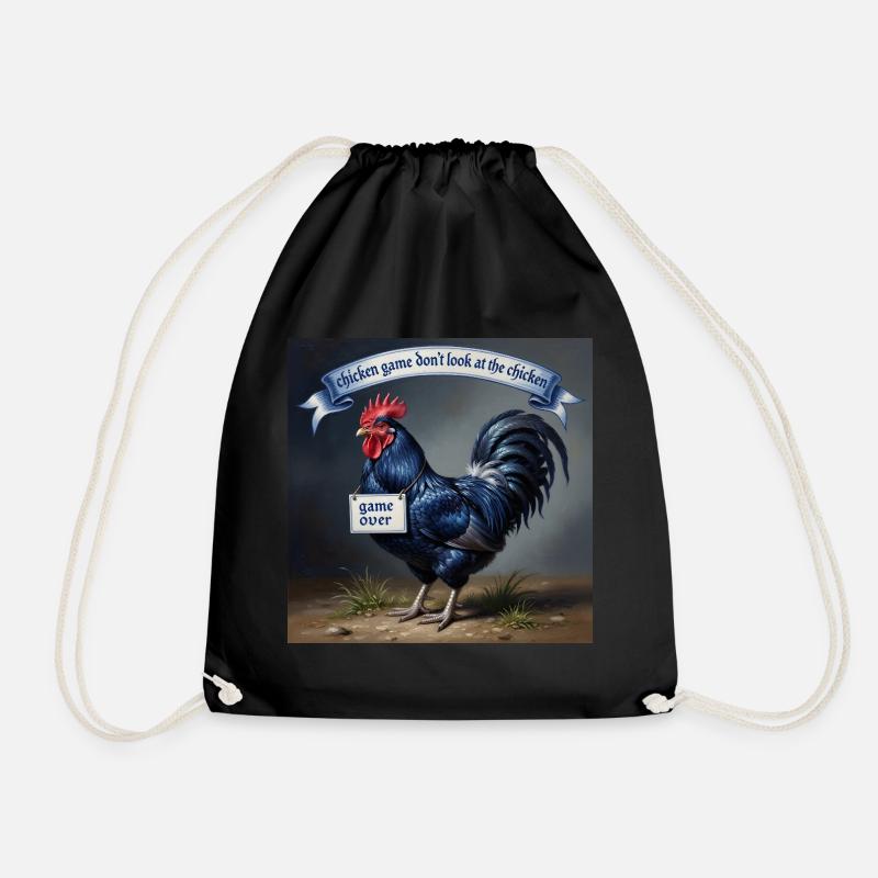 chicken Game - Turnbeutel - Schwarz