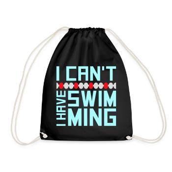Je ne peux pas, j’ai une excuse de nageur drôle - Sac de sport léger - noir - Devant
