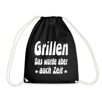 Grillen - Turnbeutel - Schwarz - Vorne