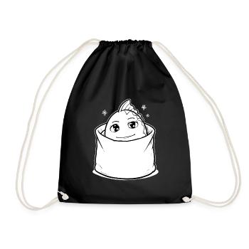 Fish Animal Bag - Drawstring Bag - black - Front