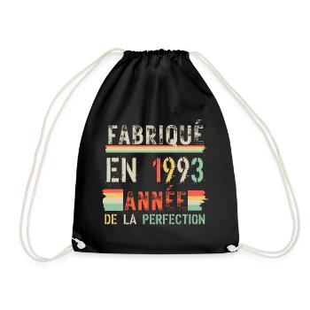 Fabriqué en 1993 Année de la Perfection - Sac de sport léger - noir - Devant