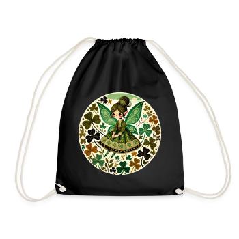 Jardin du trèfle des fées émeraude - Sac de sport léger - noir - Devant