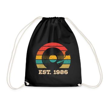 Millésime 1986 - Sac de sport léger - noir - Devant
