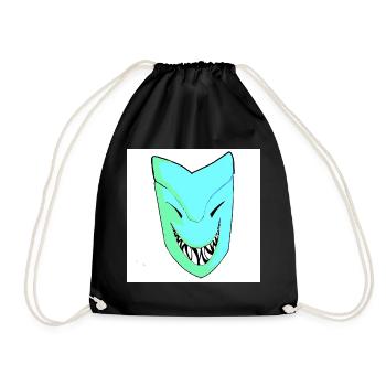 Masque souriant dans le dégradé - Sac de sport léger - noir - Devant