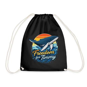 Freedom for Timmy - Sundowner - Drawstring Bag - black - Front