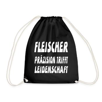 Fleischer - Turnbeutel - Schwarz - Vorne