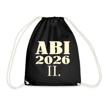 Re-examinations Abitur 2026 - Drawstring Bag - black - Front