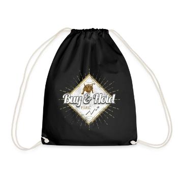 Conception d’achat et de conservation pour investisseur et trader - Sac de sport léger - noir - Devant