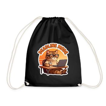 Chat in the Office in Deadline Mode - Drawstring Bag - black - Front