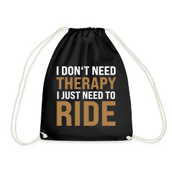 J’ai juste besoin de rouler - Sac de sport léger - noir - Devant