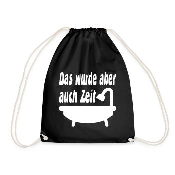 Baden - Turnbeutel - Schwarz - Vorne