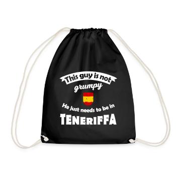 Pas grognon à Tenerife - Sac de sport léger - noir - Devant