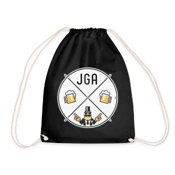 Signe de main du marié Signe de bière Symbole NEG 3C - Sac de sport léger - noir - Devant