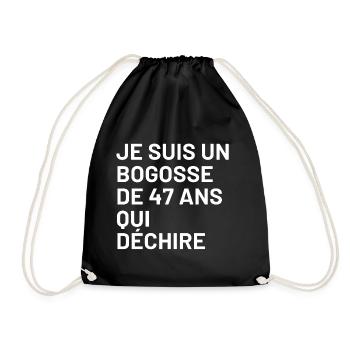 bogosse de 47 ans / cadeau homme de 47 ans  - Sac de sport léger - noir - Devant