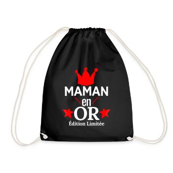 Maman en Or Edition Limitée - Sac de sport léger - noir - Devant