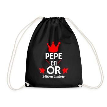Pépé en Or - Édition Limitée | Cadeau Original pou - Sac de sport léger - noir - Devant