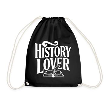 Amateur d’histoire - Sac de sport léger - noir - Devant