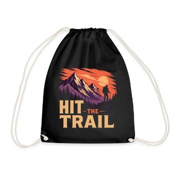 Prenez la piste - Aventure en plein air - Sac de sport léger - noir - Devant