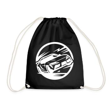 Car Racing Car Car Racing - Drawstring Bag - black - Front