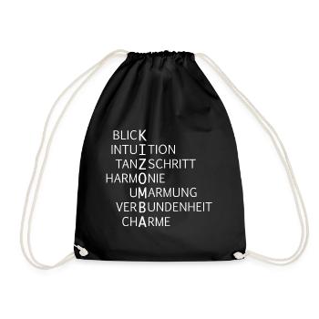 Kizomba - Turnbeutel - Schwarz - Vorne