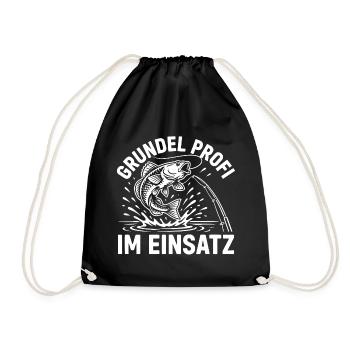 Grundel Spruch - Turnbeutel - Schwarz - Vorne