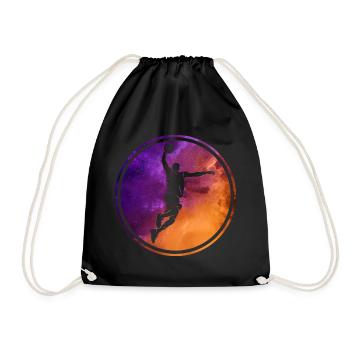 COOL BASKETBALLER BUNT BASKETBALL - Turnbeutel - Schwarz - Vorne