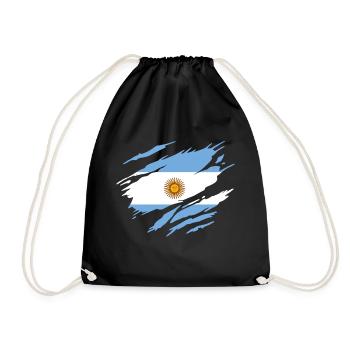 Argentina Argentine Flag Argentina - Drawstring Bag - black - Front