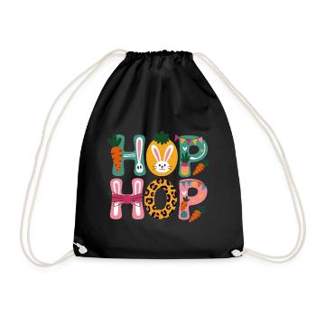Hip Hop Easter Day - Turnbeutel - Schwarz - Vorne