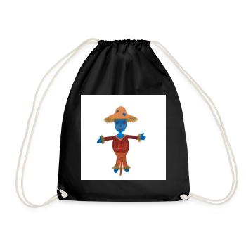 Susi Scarecrow Child Motif - Drawstring Bag - black - Front