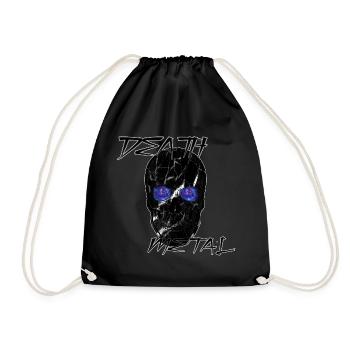 Galaxie Death Metal Totenkopf  - Turnbeutel - Schwarz - Vorne