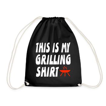 Grillen - Turnbeutel - Schwarz - Vorne