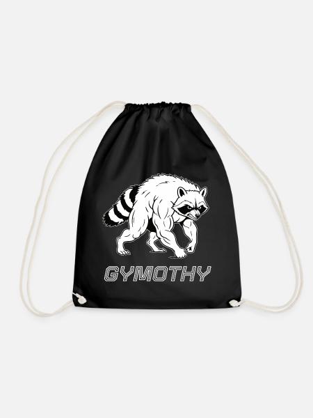Gymothy - Drawstring Bag - black