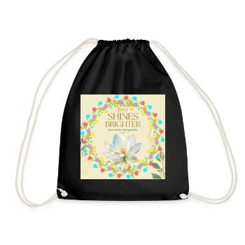Blossom Ring Brilliance of Light - Drawstring Bag - black - Front
