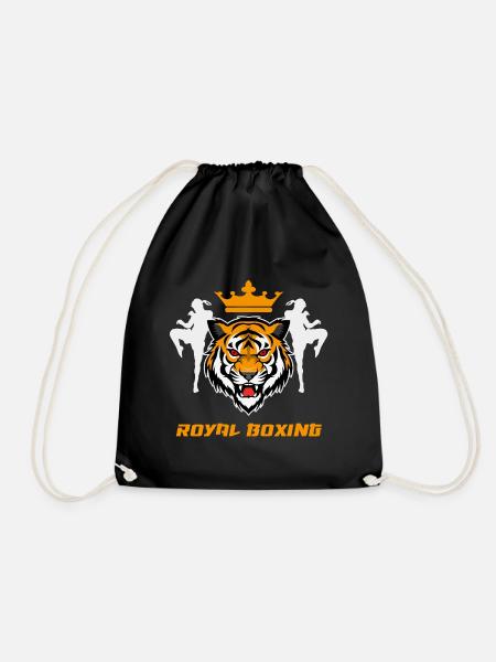 Boxen Muay Thai Tiger Kämpfer - Turnbeutel - Schwarz