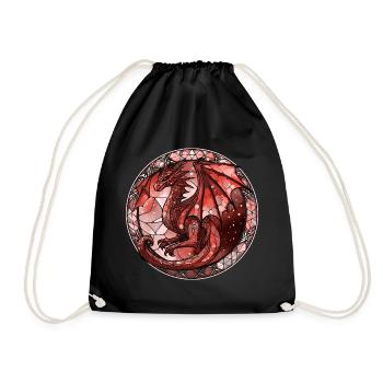 Rubin Dragon - Turnbeutel - Schwarz - Vorne