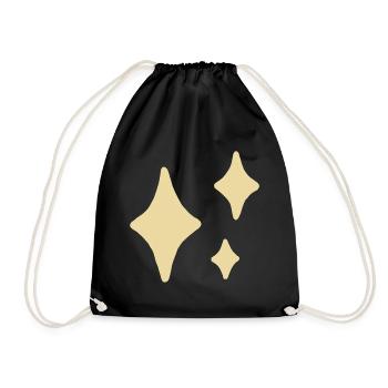 Golden Sparkle Trio - Turnbeutel - Schwarz - Vorne