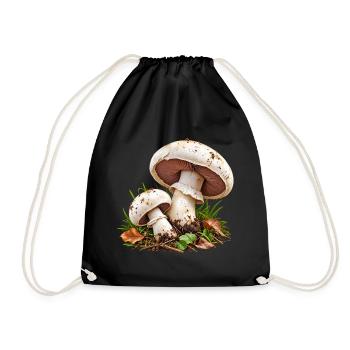 Champignon - Turnbeutel - Schwarz - Vorne