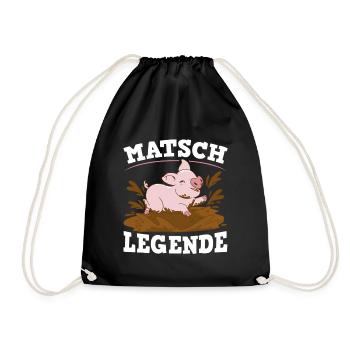 Matsch Legende - Turnbeutel - Schwarz - Vorne