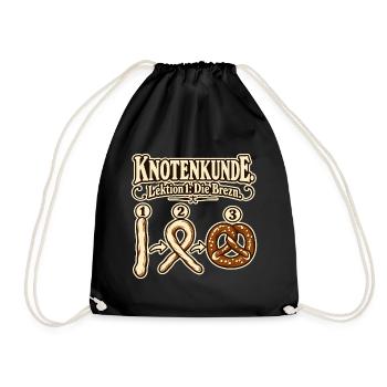 Knotenkunde Brezn - Turnbeutel - Schwarz - Vorne