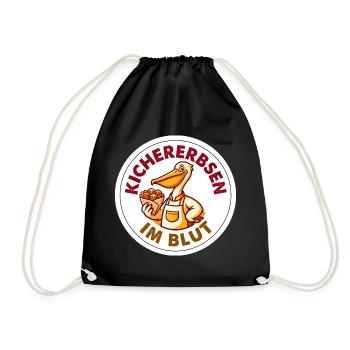 Kichererbsen im Blut Falafel Foodtruck T-Shirt - Turnbeutel - Schwarz - Vorne