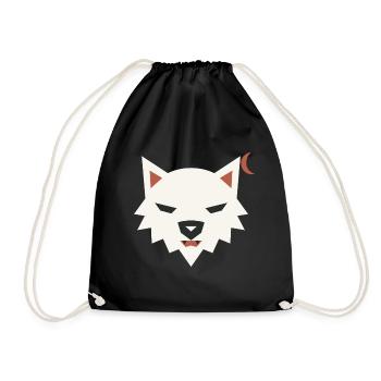 Halloween Werwolf Herren - Turnbeutel - Schwarz - Vorne