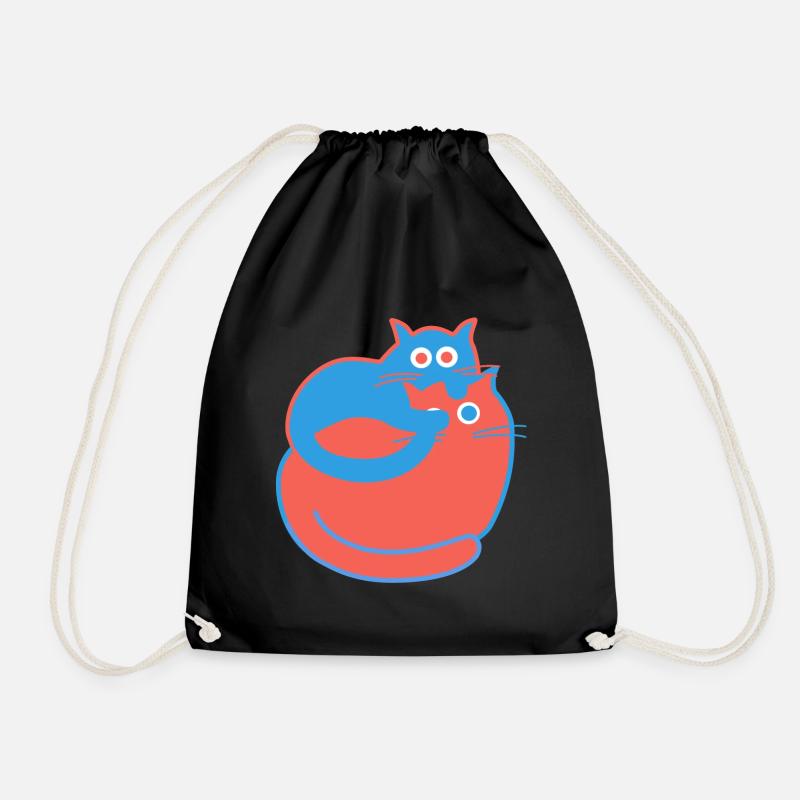 Tiff and Toeff - Drawstring Bag - black