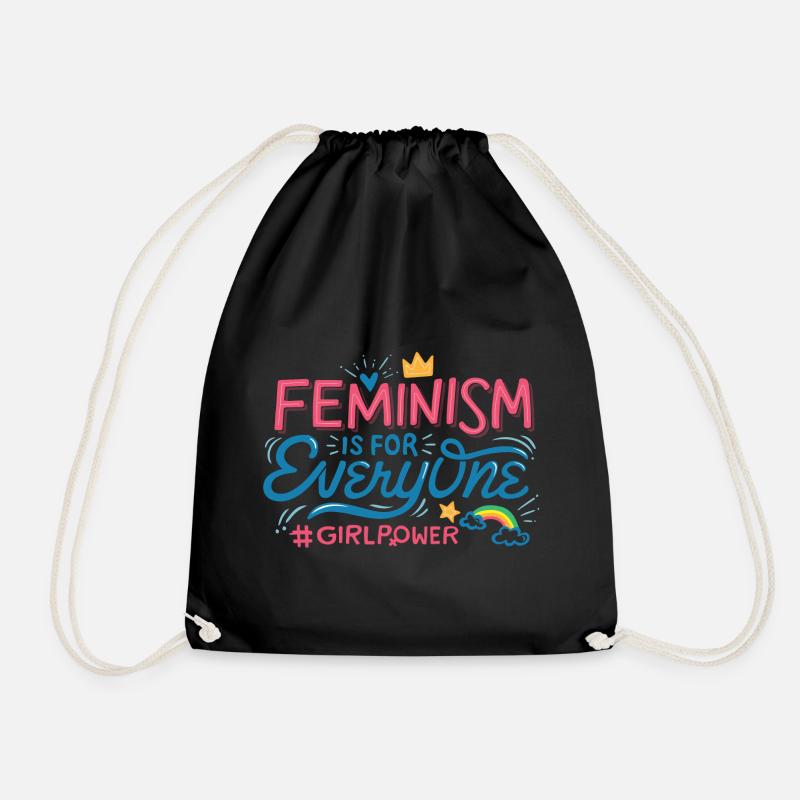 FEMINISM IS FOR EVERYONE - Turnbeutel - Schwarz