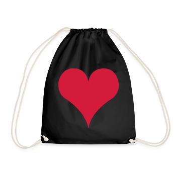 love - Drawstring Bag - black - Front